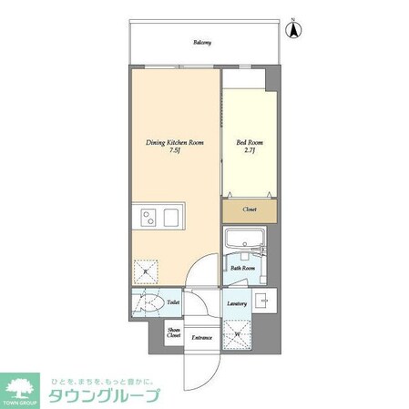 グランカーサ尾久の物件間取画像